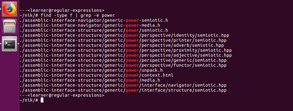 A screenshot displaying a composite pipe command line input.