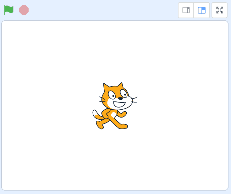 A screenshot of the Scratch interface.