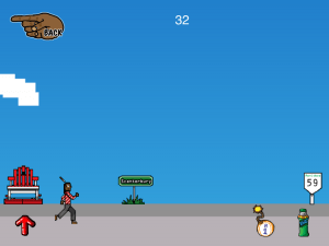 a man running 