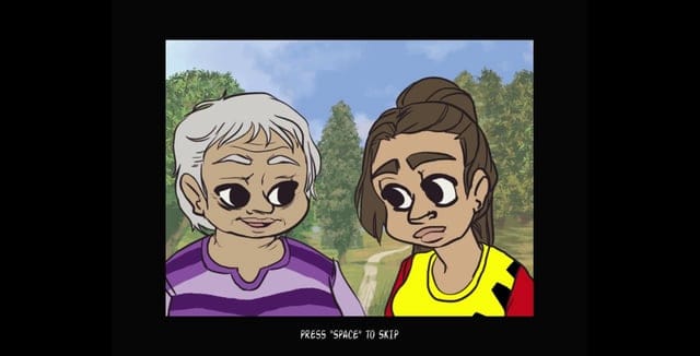 two people talking to each other