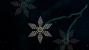dot art flowers 