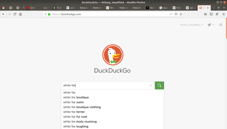 duckduckgo white fox search