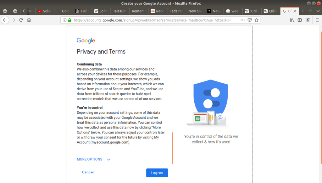 Gmail's privacy terms.