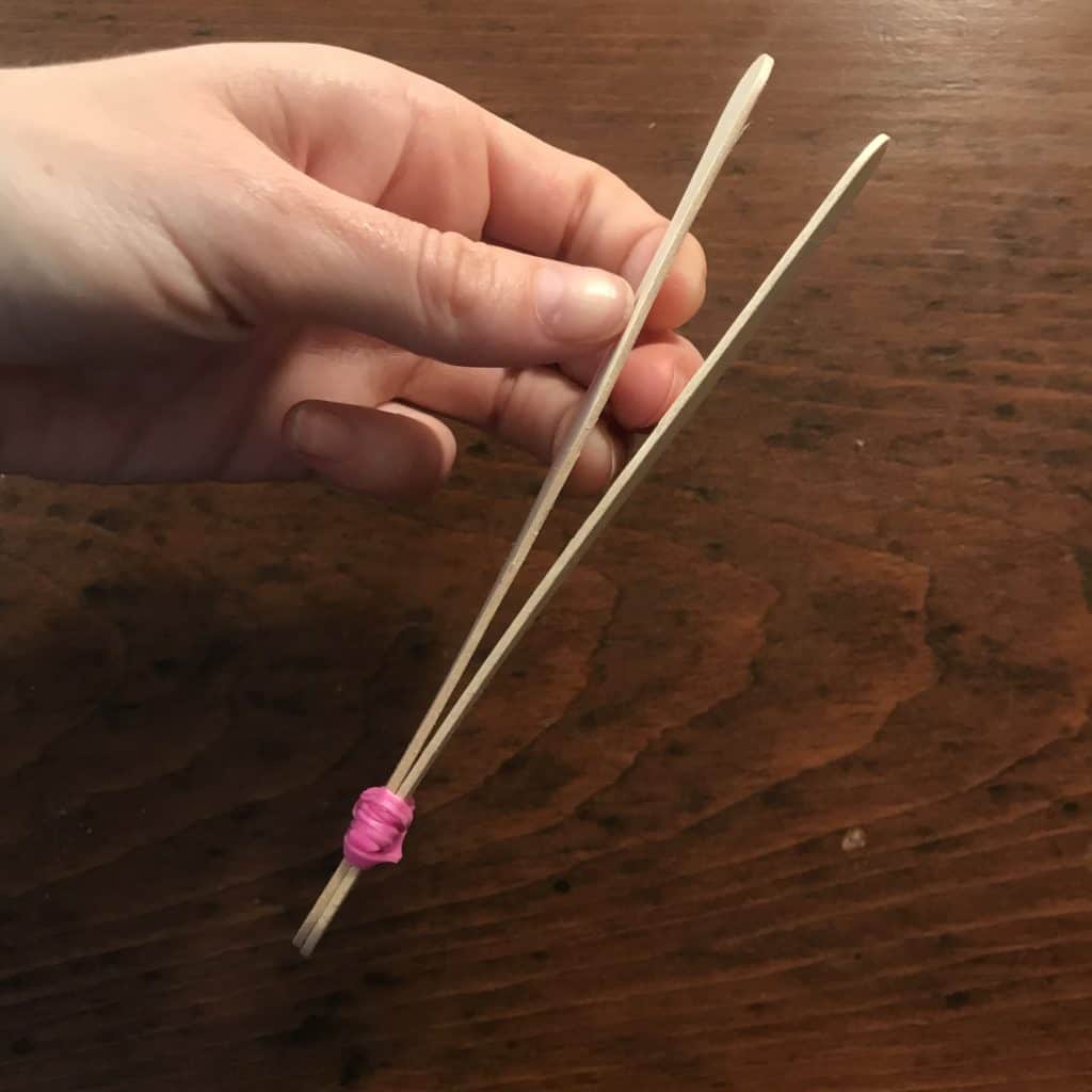 Step two of the catapult maker activity project.