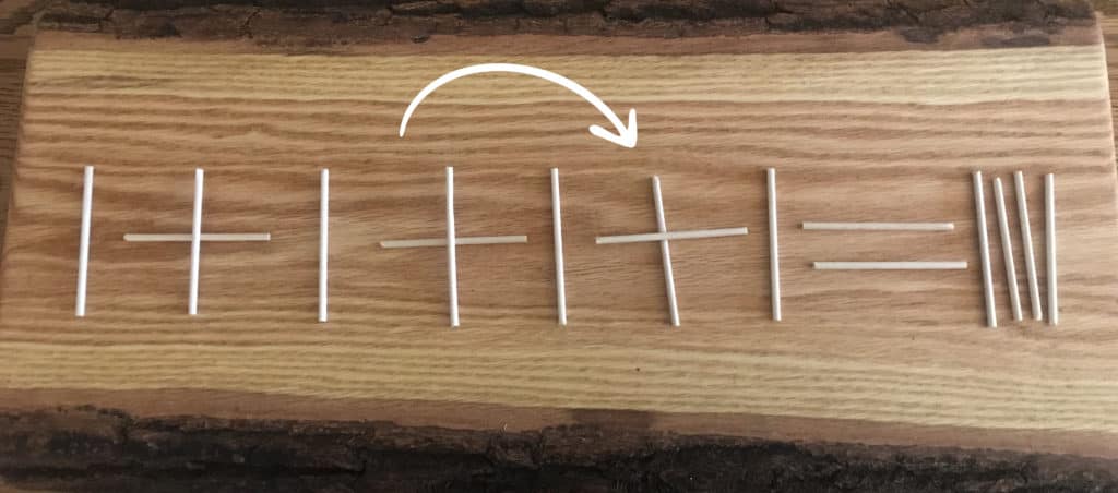 The answer to Pinnguaq's stick puzzler challenge #1.