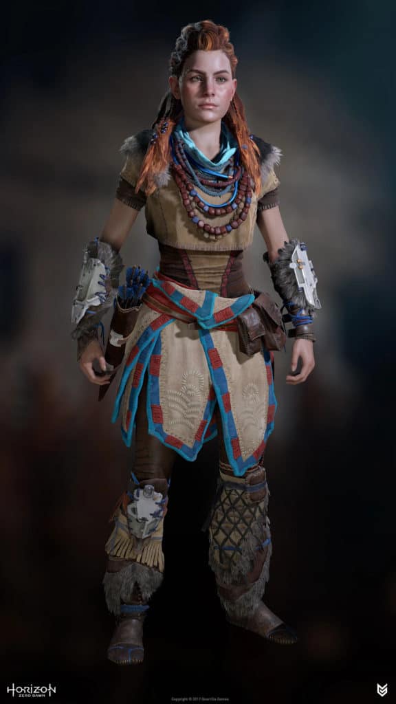 Game character Aloy, from Horizon: Zero Dawn