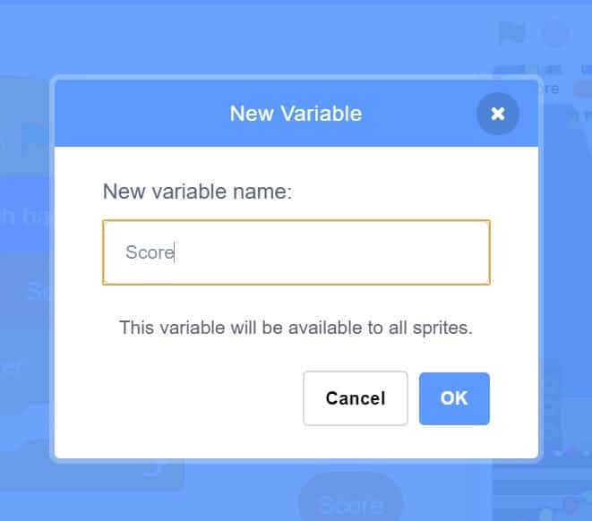 New variable option.