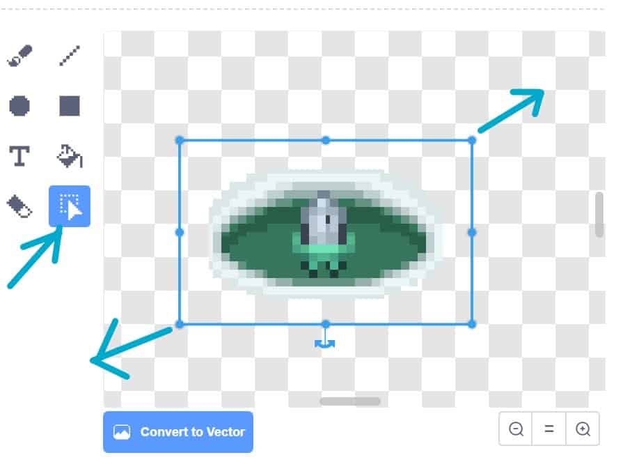 Select tool selected.