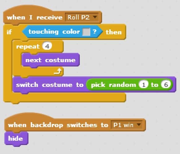 Some of the values being changed to be applicable to Player 2 rather than Player 1.