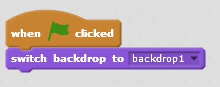 Scratch code blocks add an animation to celebrate when the player wins.