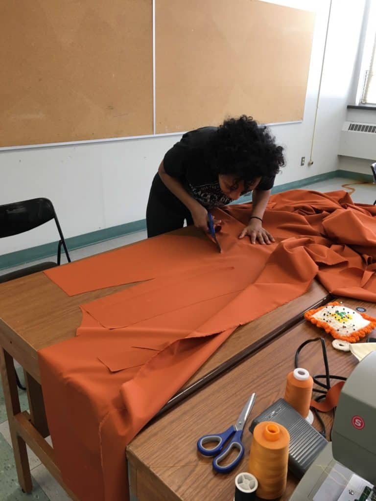 Parka making workshop with Inuit sewing group
