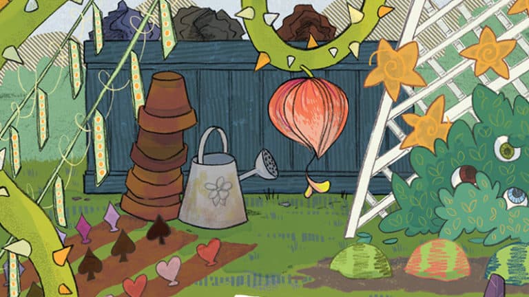 Part of the artwork from the imagining worlds and characters activity.