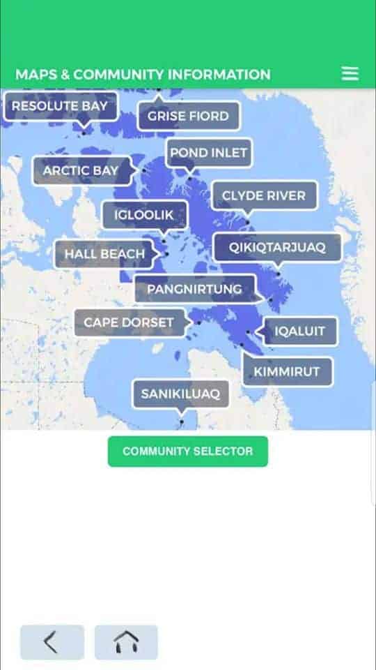 A map displaying the different places you can read up on.